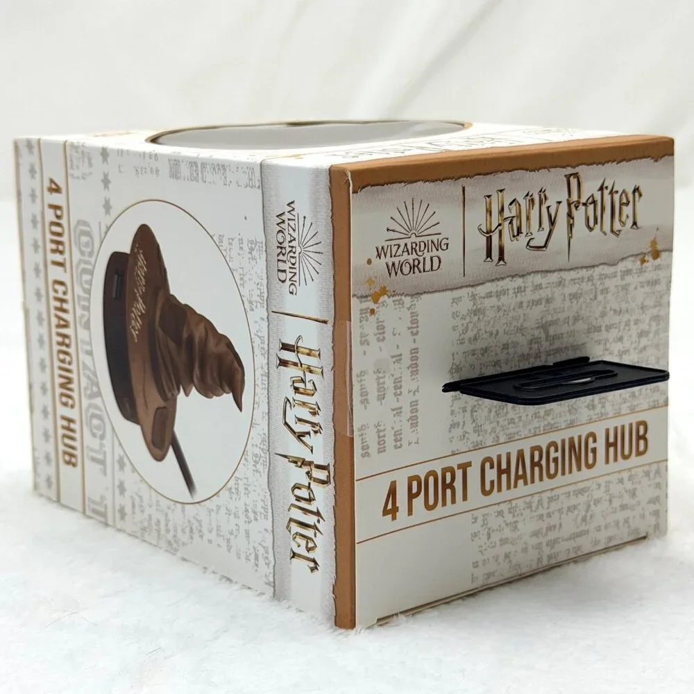 Harry Potter Sorting Hat 4 Port USB Charging Hub w/3 USB-A & 1 USB-C